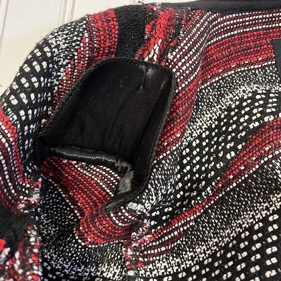 Jessica Simpson tweed asymmetrical blazer jacket - Picture 6 of 6